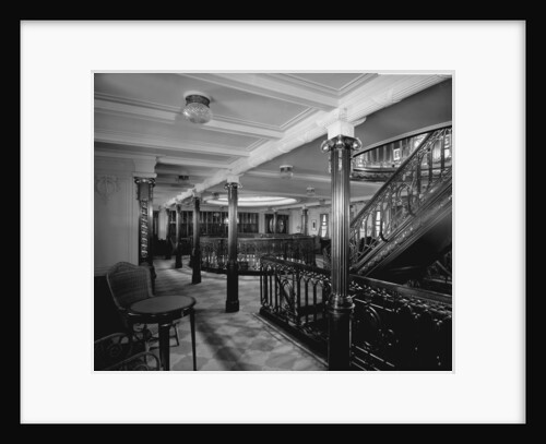 First Class Lounge on the 'Balmoral Castle' (1910) by Bedford Lemere & Co.