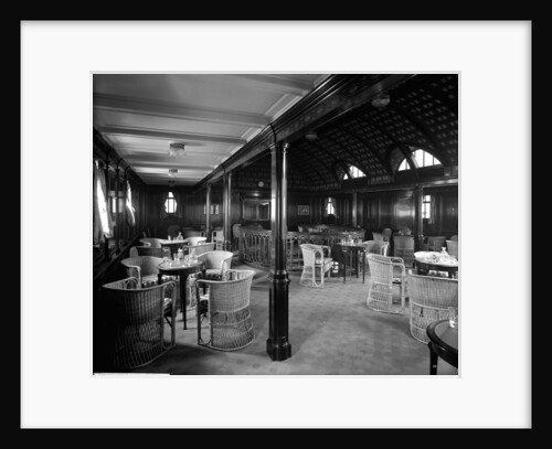 First Class Smokers' Lounge on the 'Balmoral Castle' (1910) by Bedford Lemere & Co.