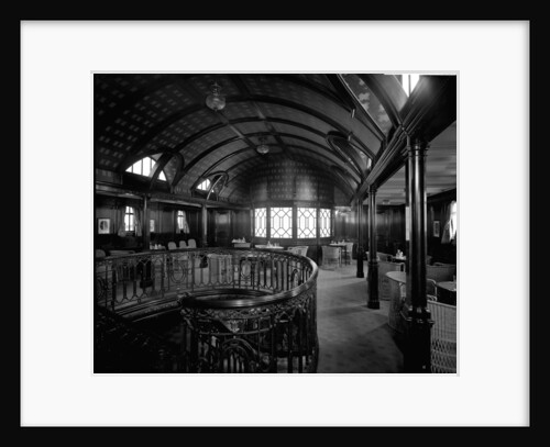 First Class Smokers' Lounge on the 'Balmoral Castle' (1910) by Bedford Lemere & Co.