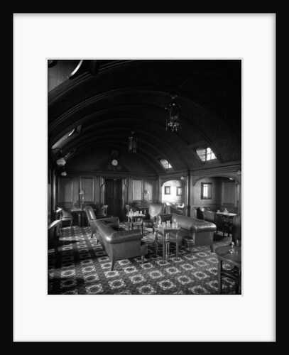 First Class Smoking Room on the 'Balmoral Castle' (1910) by Bedford Lemere & Co.
