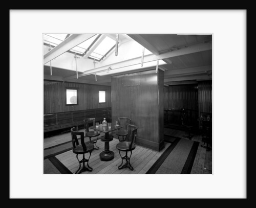 Third Class Smoking Room on the 'Balmoral Castle' (1910) by Bedford Lemere & Co.