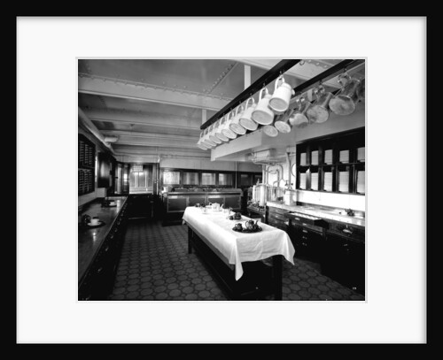 First Class Pantry on the 'Balmoral Castle' (1910) by Bedford Lemere & Co.
