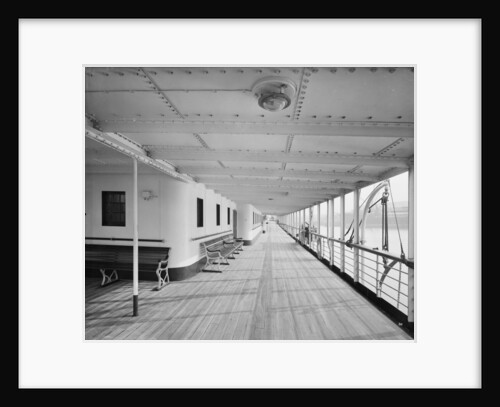 Promenade Deck on the 'Balmoral Castle' (1910) by Bedford Lemere & Co.