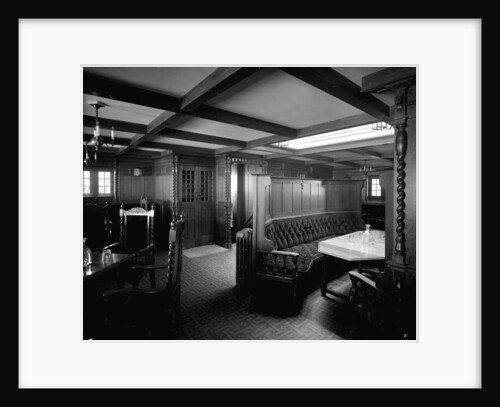First Class Smoking Room on the 'Highland Loch' (1911) by Bedford Lemere & Co.