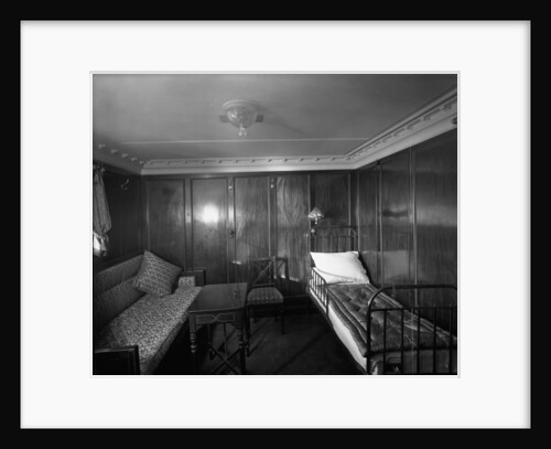 First Class cabin de luxe on the 'Royal George' (1907) by Bedford Lemere & Co.