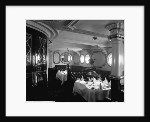 First Class Dining Saloon on the Empress of Ireland (1906) by Bedford Lemere & Co.