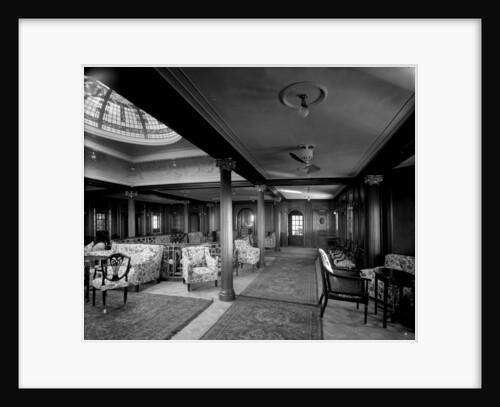 First Class Lounge on the 'Orama' (1911) by Bedford Lemere & Co.