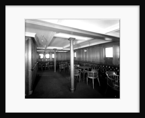 Second Class Smoking Room on the 'Orama' (1911) by Bedford Lemere & Co.