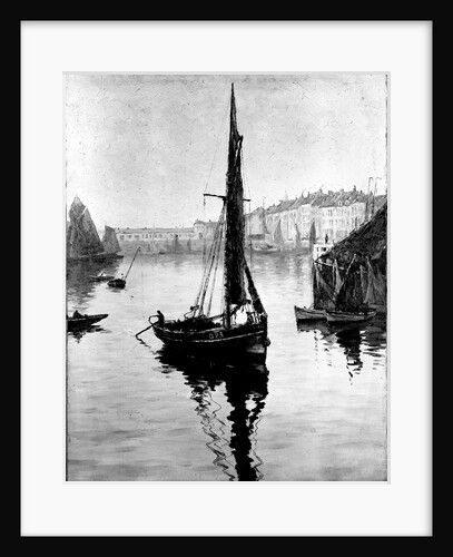Harbour scene with fishing boats by Bedford Lemere & Co.