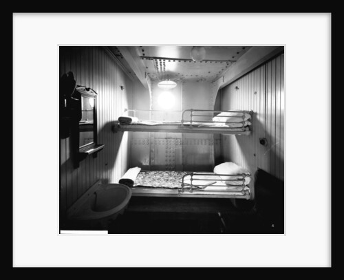 Second Class stateroom on the 'Highland Piper' (1911) by Bedford Lemere & Co.