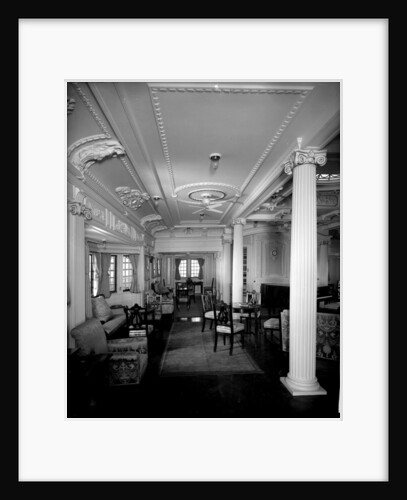 First Class Music Room on the 'Indarra' (1912) by Bedford Lemere & Co.