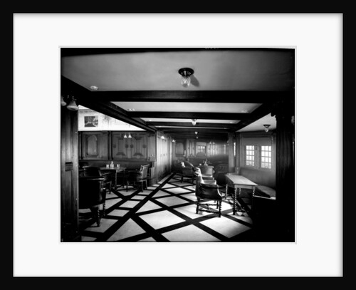 First Class Smoking Room on the 'Indarra' (1912) by Bedford Lemere & Co.