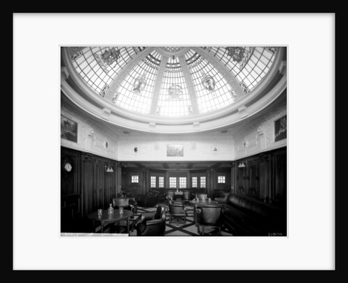 First Class Smoking Room on the 'Indarra' (1912) by Bedford Lemere & Co.