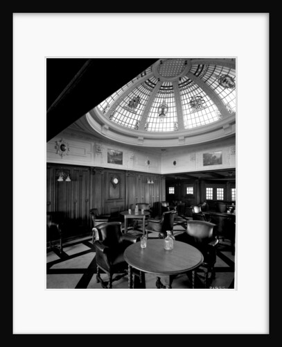 First Class Smoking Room on the 'Indarra' (1912) by Bedford Lemere & Co.