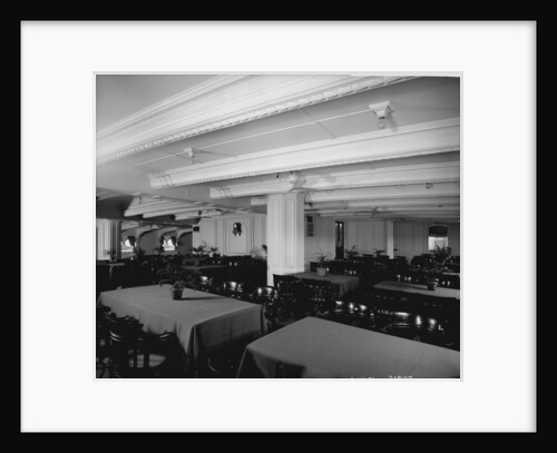 Second Class Dining Saloon on the 'Indarra' (1912) by Bedford Lemere & Co.