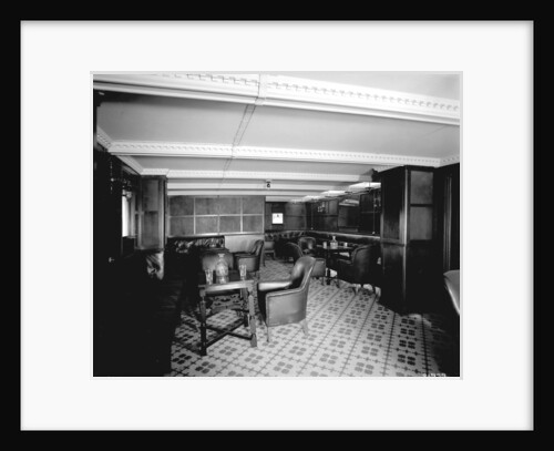 Second Class Smoking Room on the 'Indarra' (1912) by Bedford Lemere & Co.