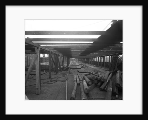 Promenade Deck of the 'Aquitania' (1914) during construction by Bedford Lemere & Co.