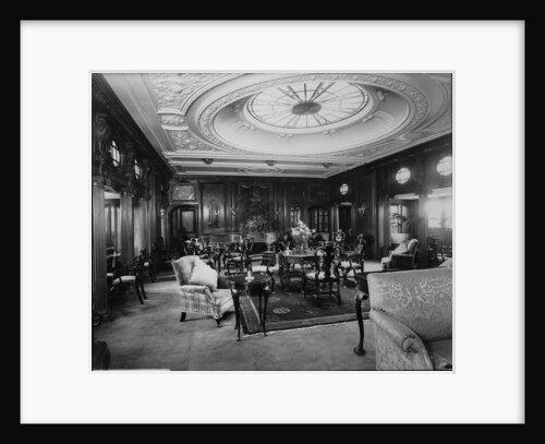 First Class Lounge on the 'Empress of Asia' (1913) by Bedford Lemere & Co.