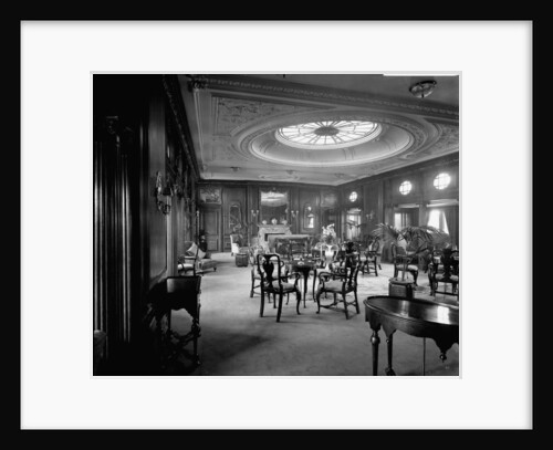 First Class Lounge on the 'Empress of Asia' (1913) by Bedford Lemere & Co.