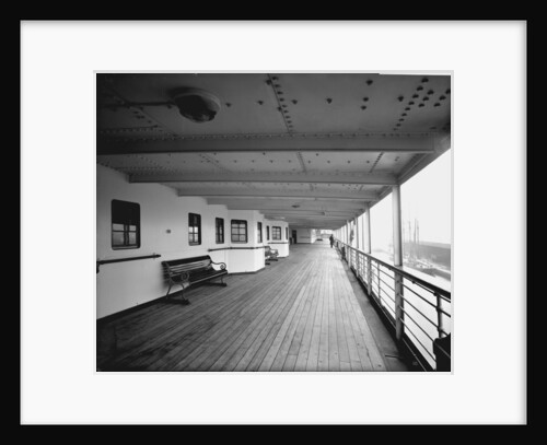 First Class Promenade on the 'Llandovery Castle' (1914) by Bedford Lemere & Co.