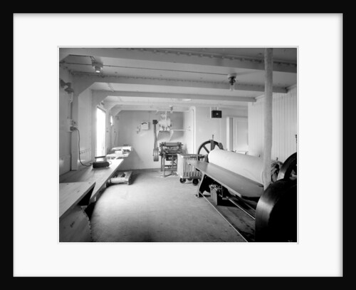 Ironing Room on the 'Llandovery Castle' (1914) by Bedford Lemere & Co.