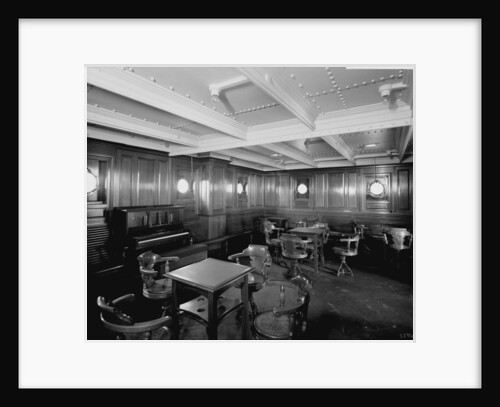 Intermediate Class General Room on the 'Orduna' (1914) by Bedford Lemere & Co.