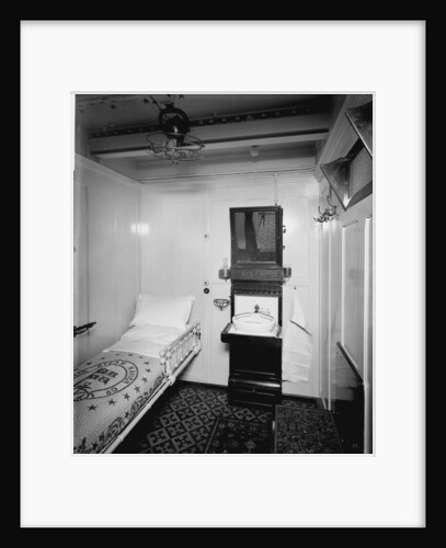 Second Class stateroom on the 'Orduna' (1914) by Bedford Lemere & Co.