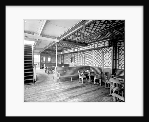 First Class Verandah on the 'Orduna' (1914) by Bedford Lemere & Co.