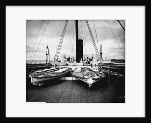 Boat Deck Aft on the 'Aquitania' (1914) by Bedford Lemere & Co.