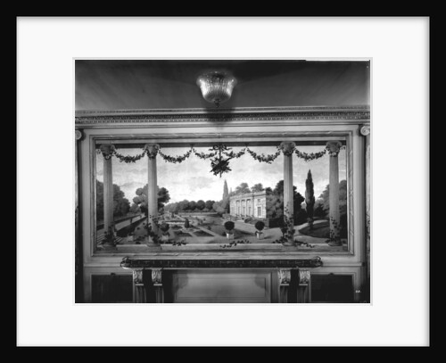 Decorative painting in the First Class Dining Saloon on the 'Aquitania' (1914) by Bedford Lemere & Co.