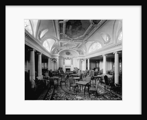 First Class Lounge on the 'Aquitania' (1914) by Bedford Lemere & Co.