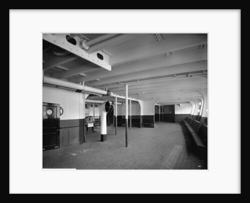 Third Class Promenade on the 'Aquitania' (1914) by Bedford Lemere & Co.