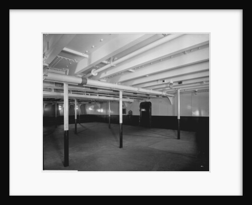 Third Class Covered Promenade on the 'Aquitania' (1914) by Bedford Lemere & Co.