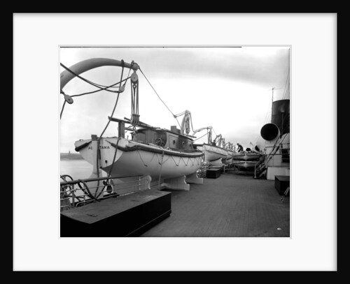 Boat Deck on the 'Aquitania' (1914) by Bedford Lemere & Co.