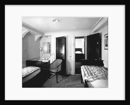 First Class suite on the 'Aquitania' (1914) by Bedford Lemere & Co.
