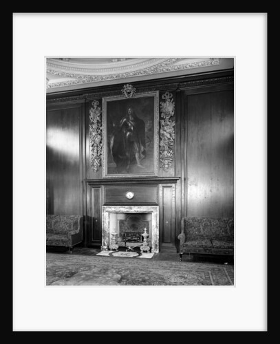 Fireplace in the First Class Smoking Room on the 'Aquitania' (1914) by Bedford Lemere & Co.