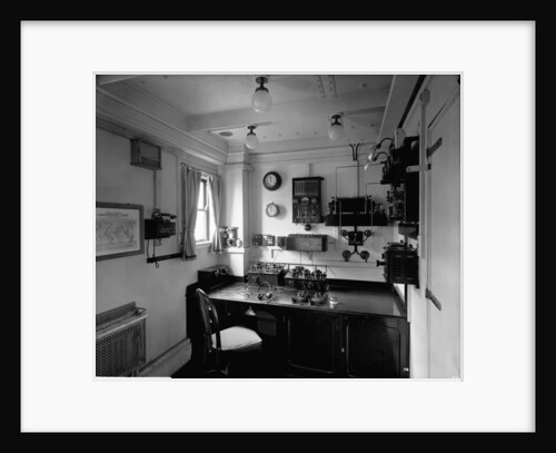 Marconi Room on the 'Aquitania' (1914) by Bedford Lemere & Co.
