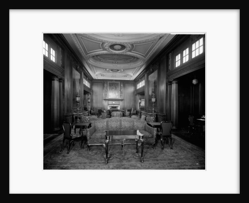 First Class Smoking Room on the 'Aquitania' (1914) by Bedford Lemere & Co.