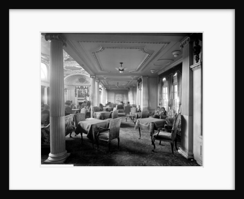 First Class Lounge on the 'Aquitania' (1914) by Bedford Lemere & Co.