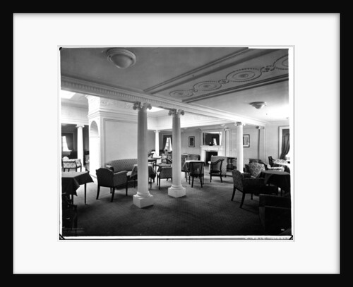 Second Class Drawing Room on the 'Aquitania' (1914) by Bedford Lemere & Co.