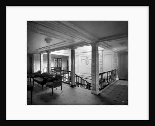 Second Class Lounge on the 'Aquitania' (1914) by Bedford Lemere & Co.