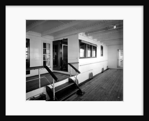 First Class Promenade Deck on the 'Aquitania' (1914) by Bedford Lemere & Co.