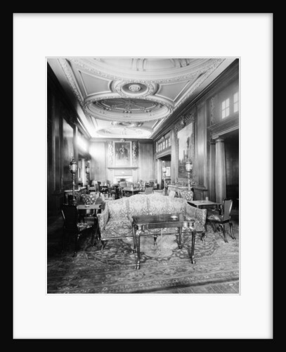 First Class Smoking Room on the 'Aquitania' (1914) by Bedford Lemere & Co.