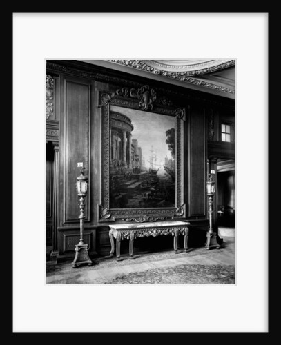 Painting in the First Class Smoking Room on the 'Aquitania' (1914) by Bedford Lemere & Co.