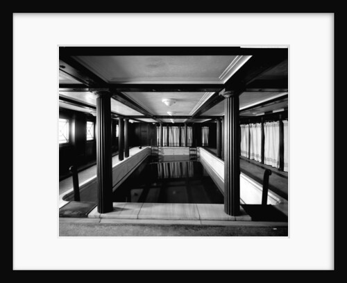 First Class Swimming Bath on the 'Aquitania' (1914) by Bedford Lemere & Co.