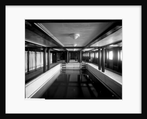 First Class Swimming Bath on the 'Aquitania' (1914) by Bedford Lemere & Co.