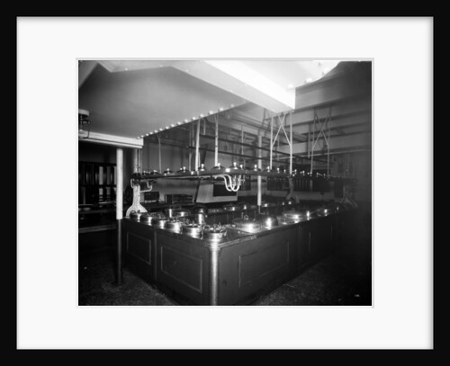 Second Class Pantry on the 'Aquitania' (1914) by Bedford Lemere & Co.
