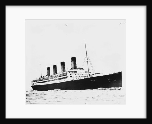 The passenger liner 'Aquitania' (1914) underway by Bedford Lemere & Co.