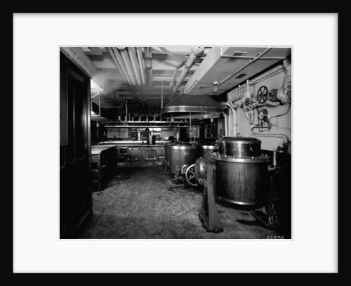 Second Class Galley on the 'Aquitania' (1914) by Bedford Lemere & Co.