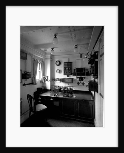 Marconi Room on the 'Aquitania' (1914) by Bedford Lemere & Co.